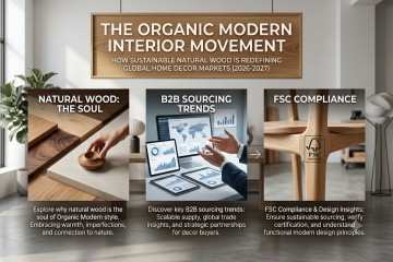 The Organic Modern Interior Movement: How Sustainable Natural Wood is Redefining Global Home Decor Markets (2026-2027)